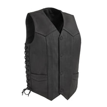 Load image into Gallery viewer, Deadwood Men's Motorcycle Western Style Leather Vest

