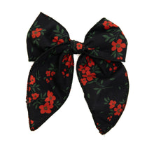 Load image into Gallery viewer, Red Hot Floral Darling Hair Bow
