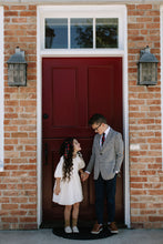 Load image into Gallery viewer, Red Hot Floral Boys Tie
