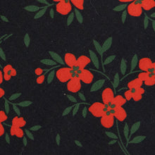 Load image into Gallery viewer, Red Hot Floral Petite Hair Bow
