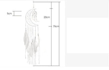 Load image into Gallery viewer, Decoration Home Dream Catchers Hanging Wall Decor Art Pendant Handmade Traditional White Cloud Dream Catcher With Led String Lights Wall Hanging Kids Room Decor Nursery Wall Art Ornament Decor Craft Gift Cute Wind Chimes National Feather Kids Girls

