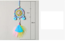 Load image into Gallery viewer, Decoration Home Dream Catchers Hanging Wall Decor Art Pendant Handmade Traditional White Cloud Dream Catcher With Led String Lights Wall Hanging Kids Room Decor Nursery Wall Art Ornament Decor Craft Gift Cute Wind Chimes National Feather Kids Girls

