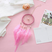 Load image into Gallery viewer, Decoration Home Dream Catchers Hanging Wall Decor Art Pendant Handmade Traditional White Cloud Dream Catcher With Led String Lights Wall Hanging Kids Room Decor Nursery Wall Art Ornament Decor Craft Gift Cute Wind Chimes National Feather Kids Girls
