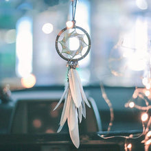 Load image into Gallery viewer, Decoration Home Dream Catchers Hanging Wall Decor Art Pendant Handmade Traditional White Cloud Dream Catcher With Led String Lights Wall Hanging Kids Room Decor Nursery Wall Art Ornament Decor Craft Gift Cute Wind Chimes National Feather Kids Girls
