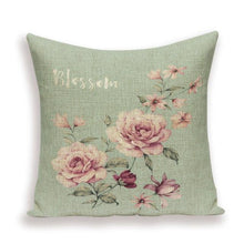 Load image into Gallery viewer, Decorative Plant Flower Throw Pillow Cover Soft Linen Cushion Cover For Living Room Couch Sofa Patio Outdoor Home Decor  Decorative Plant Flower Throw Pillow Covers For Couch Sofa Bed Modern Quality Design Cushion Cover 45x45cm
