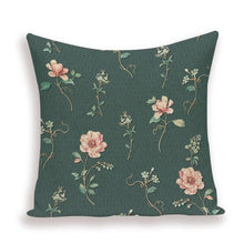 Load image into Gallery viewer, Decorative Plant Flower Throw Pillow Cover Soft Linen Cushion Cover For Living Room Couch Sofa Patio Outdoor Home Decor  Decorative Plant Flower Throw Pillow Covers For Couch Sofa Bed Modern Quality Design Cushion Cover 45x45cm
