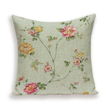 Load image into Gallery viewer, Decorative Plant Flower Throw Pillow Cover Soft Linen Cushion Cover For Living Room Couch Sofa Patio Outdoor Home Decor  Decorative Plant Flower Throw Pillow Covers For Couch Sofa Bed Modern Quality Design Cushion Cover 45x45cm
