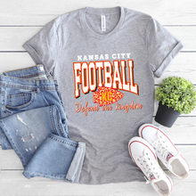 Load image into Gallery viewer, KC Football Defend the Kingdom Tee or Sweatshirt
