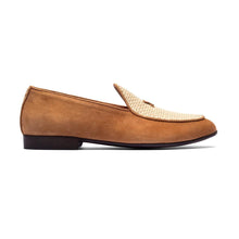 Load image into Gallery viewer, Women's Cognac Raffia Milano Loafer

