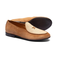 Load image into Gallery viewer, Women's Cognac Raffia Milano Loafer
