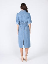 Load image into Gallery viewer, Denim Collar V-Veck Dress
