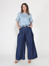 Load image into Gallery viewer, Denim Wide Pants
