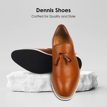 Load image into Gallery viewer, Denis Mens knitted Upper Eva Sole Tassel Loafers
