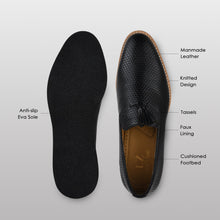 Load image into Gallery viewer, Denis Mens knitted Upper Eva Sole Tassel Loafers
