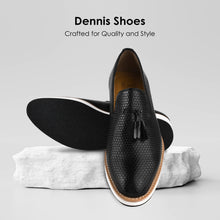 Load image into Gallery viewer, Denis Mens knitted Upper Eva Sole Tassel Loafers
