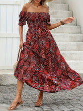 Load image into Gallery viewer, Women’s Paisley One‑Shoulder Maxi Dress
