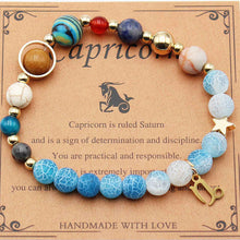 Load image into Gallery viewer, Twelve Constellations Bracelets - Natural Stone Beaded Bracelets with Eight Planet Designs
