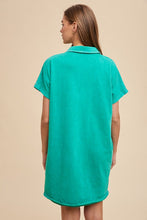 Load image into Gallery viewer, Turquoise Short Sleeve Dress Casual and Comfortable Dress For Women
