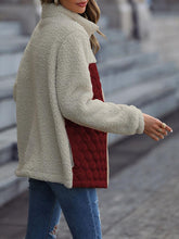 Load image into Gallery viewer, Unique Autumn Leopard Color Block Zip-Up Jacket Trendy Lightweight Jacket with Pockets Charming Winter Jacket

