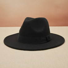 Load image into Gallery viewer, Wide Brim Bell Crown Wool Hat – Unisex Sun &amp; Warmth Hat
