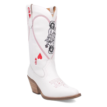 Load image into Gallery viewer, Dingo Queen A Hearts - Women&#39;s Leather Cowgirl Boots
