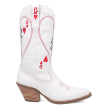 Load image into Gallery viewer, Dingo Queen A Hearts - Women&#39;s Leather Cowgirl Boots
