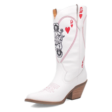 Load image into Gallery viewer, Dingo Queen A Hearts - Women&#39;s Leather Cowgirl Boots
