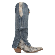 Load image into Gallery viewer, Dingo Shabby - Women&#39;s Denim Cowgirl Boots
