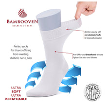 Load image into Gallery viewer, Men’s Bamboo Diabetic Socks 2-Pack - Ultra Thin
