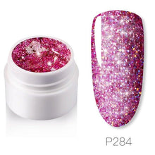 Load image into Gallery viewer, Diamond Gel Nail Polish 5ML Permanent Varnish Painting UV Manicure Reflective Sparkling Luxury Design Nail Gels for Women and Girls
