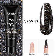 Load image into Gallery viewer, Diamond Gel Nail Polish Poly 15ml Semi Permanent UV Manicure Reflective Sparkling Luxury Shine Design For Women and Girls
