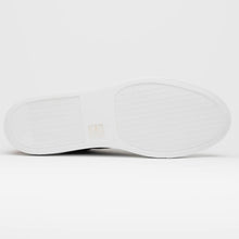 Load image into Gallery viewer, 65-229-NVY Diaz Rubberized Calfskin Sneaker Navy
