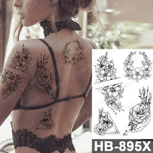 Load image into Gallery viewer, Different Stylish Waterproof Temporary Tattoo Sticker Heart Knife Angel Makeup Tattoos For Women Men
