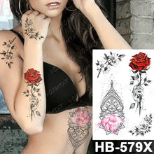 Load image into Gallery viewer, Different Stylish Waterproof Temporary Tattoo Sticker Heart Knife Angel Makeup Tattoos For Women Men
