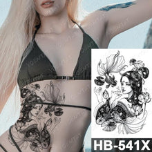 Load image into Gallery viewer, Different Stylish Waterproof Temporary Tattoo Sticker Heart Knife Angel Makeup Tattoos For Women Men
