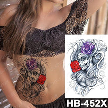Load image into Gallery viewer, Different Stylish Waterproof Temporary Tattoo Sticker Heart Knife Angel Makeup Tattoos For Women Men
