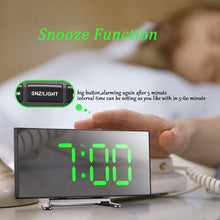 Load image into Gallery viewer, Digital Alarm Clock Alarm Clocks Adjustable Volume Alarm Clock for Bedroom Electronic 7 Inch Number Desktop Alarm Clocks For Kids Bedroom LED Screen  for Kids Bedroom Temperature Snooze Function Desk Table Clock LED Clock Electronic Watch Table
