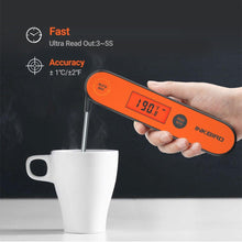 Load image into Gallery viewer, Digital BBQ Thermometer IHT-1P Kitchen Utensil Tools Waterproof BBQ Meat Thermometer For Cooking Food Kitchen Candy Thermometer Calibration Magnet Backlight For Grill Smoker Kitchen Rechargeable Thermometer With Backlight &amp; Calibration
