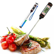 Load image into Gallery viewer, Digital Meat Thermometer Cooking Digital Candy Cooking Thermometer Kitchen Cooking Thermometer Instant Read for BBQ Grill Oil Milk Bath Water Deep Fry Food Kitchen BBQ Probe Water Milk Oil Liquid Oven Digital Temperature Sensor Meter Home
