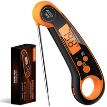 Load image into Gallery viewer, Digital Meat Thermometer Instant Read Food Thermometer for Cooking Digital Kitchen Thermometer Probe with Backlight &amp; Reversible Display Cooking Thermometer for Candy Grill Food Kitchen Digital Meat Thermometer BBQ Waterproof Kitchen Cooking Tools
