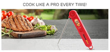 Load image into Gallery viewer, Digital Read Meat Thermometer Best Waterproof Thermometer for Kitchen Cooking Food BBQ Grill And Oil Deep Fry Candy  Kitchen Cooking Food Thermometer With Backlight Magnet For Deep Fry Grill Smoker Thermometer
