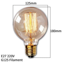 Load image into Gallery viewer, Dimmable Light Bulb Retro Vintage Edison Bulb Incandescent Ampoule Bulbs Vintage Edison Lamp Retro Light Vintage Bulbs Modern Style Square Spiral Filament Incandescent Light
