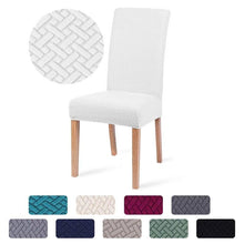 Load image into Gallery viewer, Dining Room Chair Cover Spandex Elastic Stretch Slipcover For Chairs Kitchen Hotel Banquet Sure Fit Home Décor Stretch Short Dining Room Chair One Piece Slipcover Form Fit Polyester/Spandex Machine Washable
