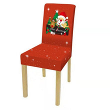 Load image into Gallery viewer, Dining Room Chair Protector Slipcovers Popular New Holiday Universal Size Christmas Printing Chair Cover Stretch Washable Detachable Seat Covers For Hotel Banquet Home Christmas Party
