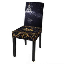 Load image into Gallery viewer, Dining Room Chair Protector Slipcovers Popular New Holiday Universal Size Christmas Printing Chair Cover Stretch Washable Detachable Seat Covers For Hotel Banquet Home Christmas Party
