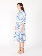 Load image into Gallery viewer, Dolman Sleeve Pleated Waist Printed Dress
