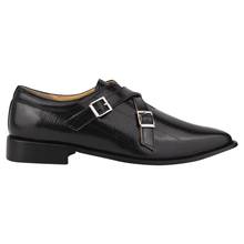 Load image into Gallery viewer, DONNA Leather Oxford Style Double Buckle Monk Straps Shoes For Men
