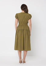 Load image into Gallery viewer, Dot Print Front Pocket with Belt Dress
