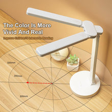 Load image into Gallery viewer, Double Lamp Cap Led Foldable Reading Lamp For Children's Mobile Phone Bracket Desk Study Light Free Shipping Bedroom Table Lamps Decorative Table Lamp Cute Study Lamps for Bedroom Décor
