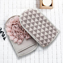 Load image into Gallery viewer, Double Sided 1PC Portable Scrub Bath Sponge For Shower Scrubber Body Cleaning Brush Elegant Gloves Shower Massage Towel Ball Bath Accessories
